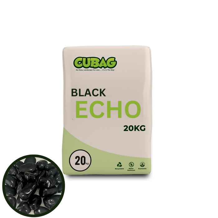 Alpstone Black Echo Pebble 20-30mm 20kg Bag