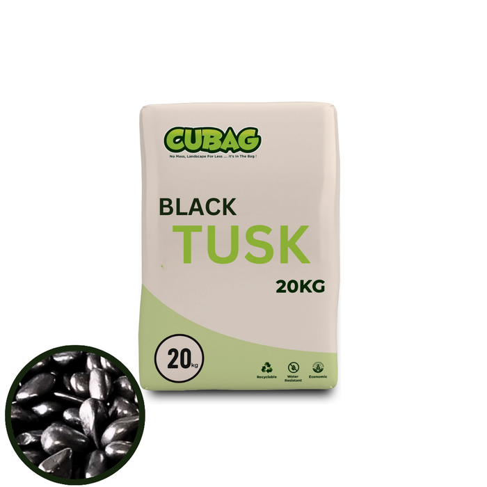 Alpstone Black Tusk Pebble 30-50mm 20kg Bag