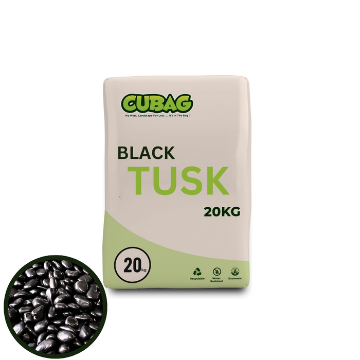 Alpstone Black Tusk Pebble 20-30mm 20kg Bag