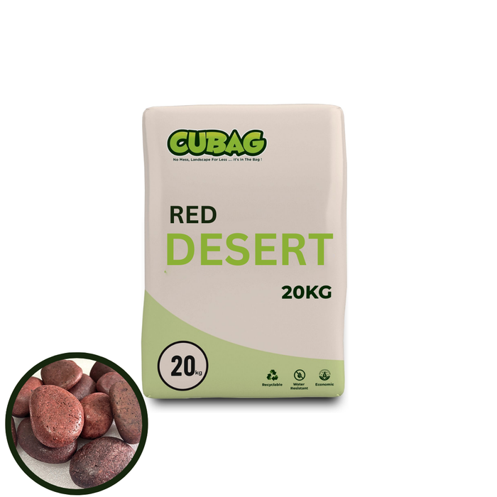 Alpstone Red Desert Pebble 30-50mm 20kg Bag